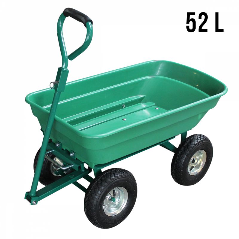 Chariot de jardin - 52 L - Vert
