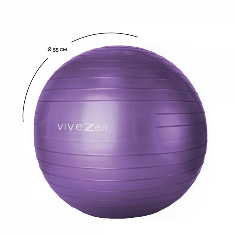 Ballon de yoga - Ø 55 cm - Violet
